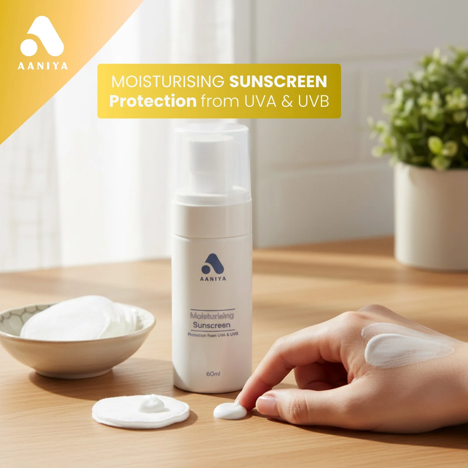 AANIYA Moisturising Sunscreen, 60ml - Image 5