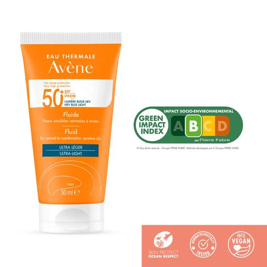 Avene Very High Protection Ultra-Light Sunscreen Fluid SPF 50+, 50ml - Image 4