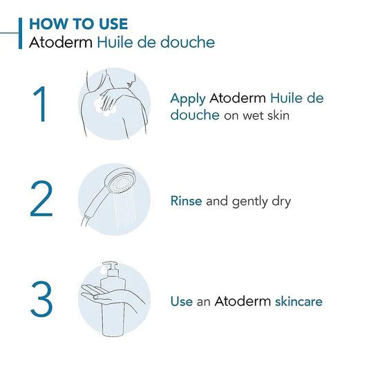 Bioderma Atoderm Huile De Douche Ultra Cleansing Oil, 200ml - Image 4