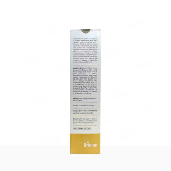Brinton D'experts Hyaluronic Acid Face Serum 30gm - Image 3