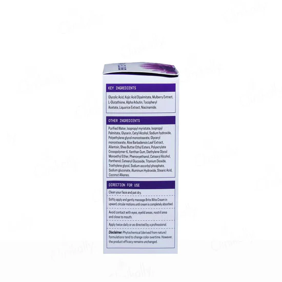 BRITE Wite Skin Brightening and Lightening Cream 30gm - Image 4
