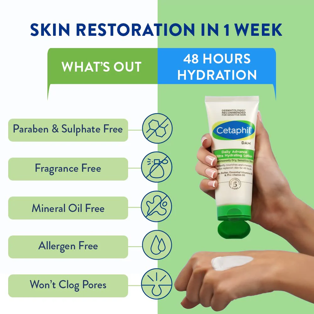 Cetaphil DAM Daily Advance Ultra Hydrating Lotion for Dry, Sensitive Skin 30g - Image 6
