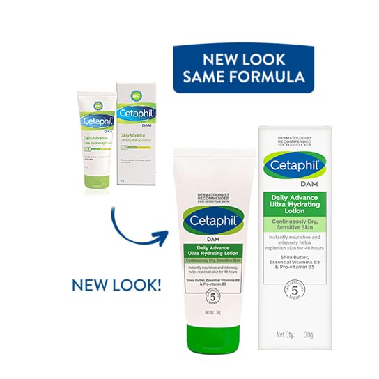 Cetaphil DAM Daily Advance Ultra Hydrating Lotion for Dry, Sensitive Skin 30g - Image 8