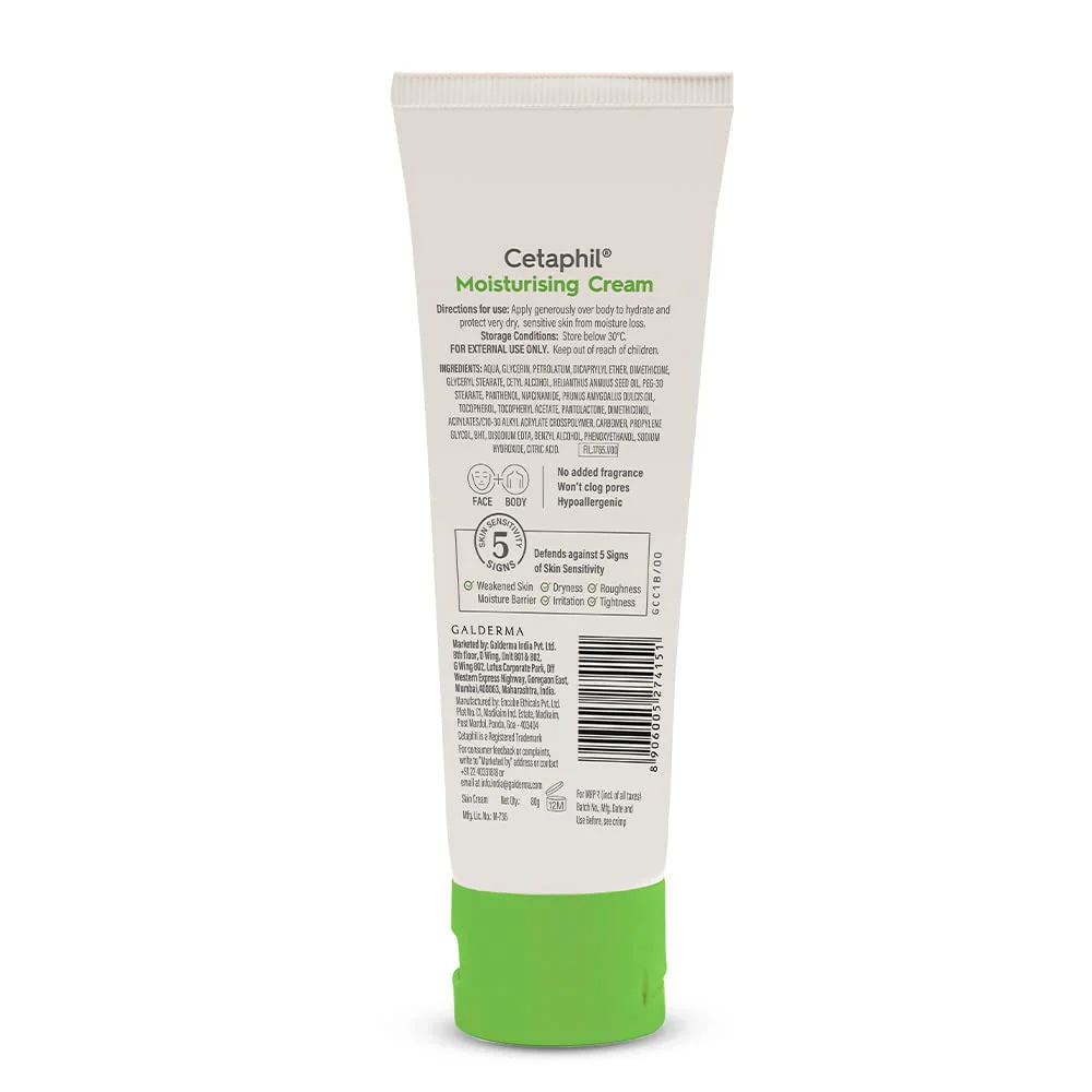 Cetaphil Moisturising Cream, 80gm - Image 3
