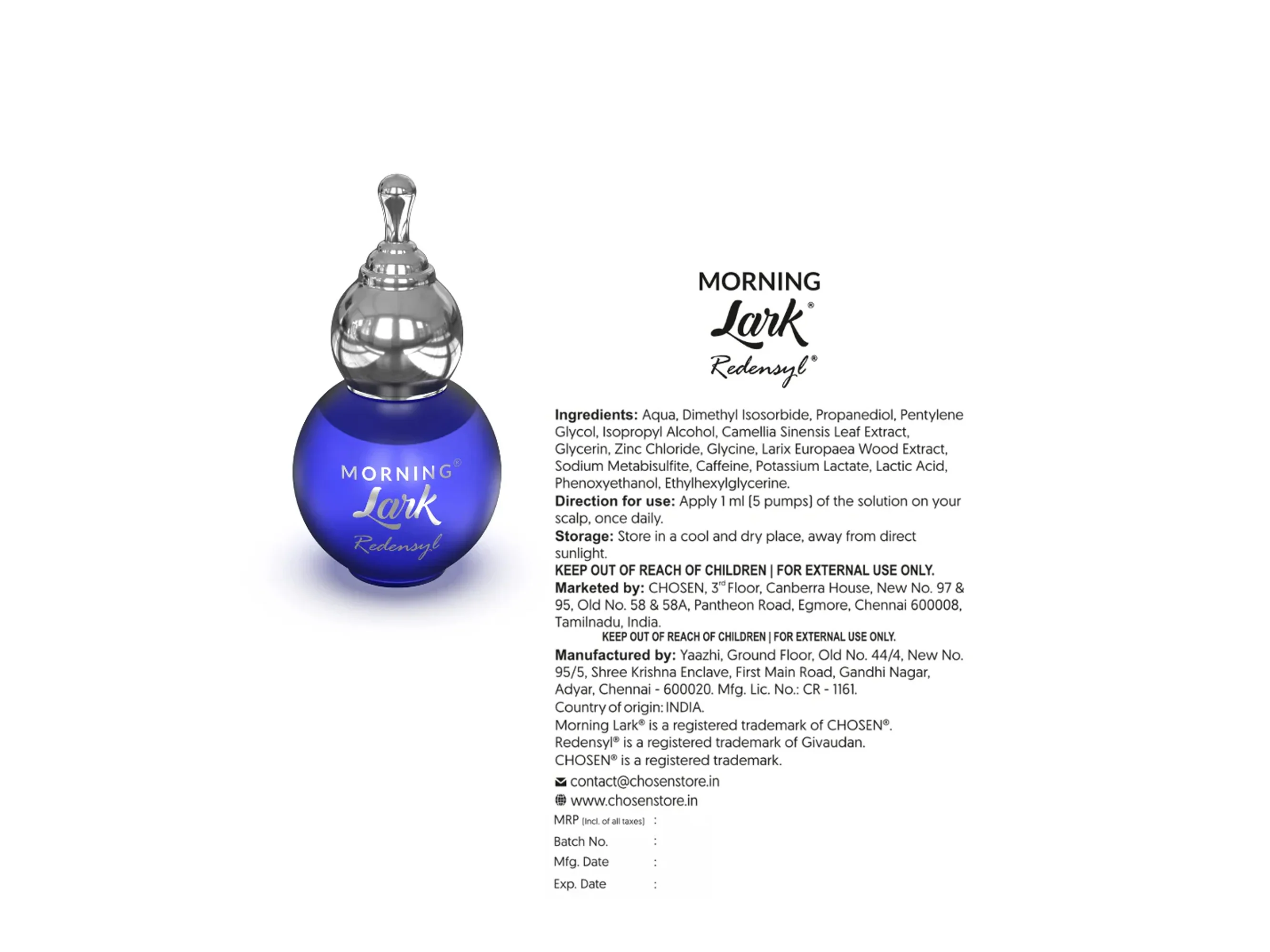 Chosen Morning Lark Redensyl Hair Growth Serum 42ml - Image 5