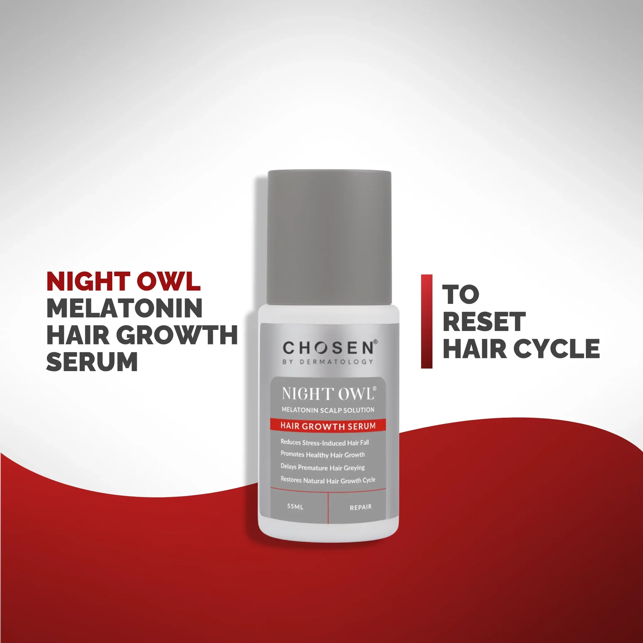 Chosen Night Owl Melatonin Scalp Solution 55ml - Image 3