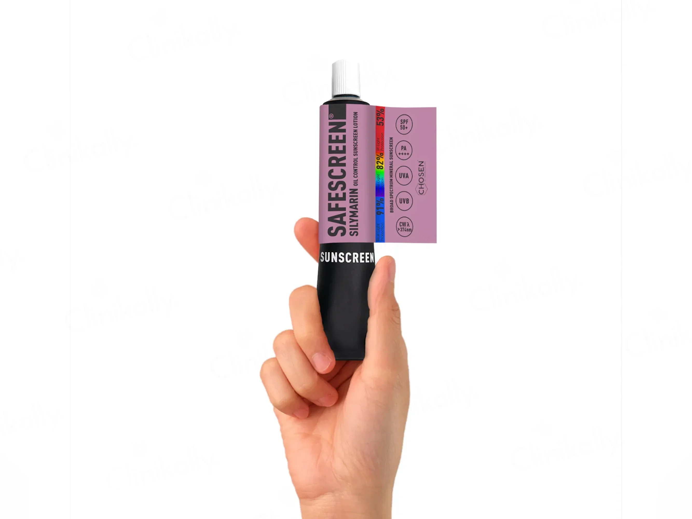 Chosen Safescreen Silymarin Oil Control Mineral Sunscreen Lotion SPF 50+ PA++++ 40ml - Image 2