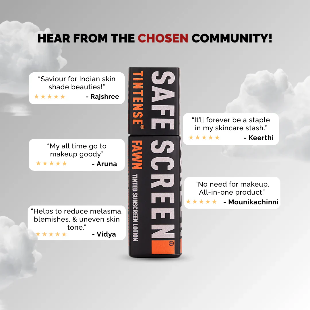 Chosen Safescreen Tintense Fawn Tinted Sunscreen SPF 50+ PA++++ 40ml - Image 4