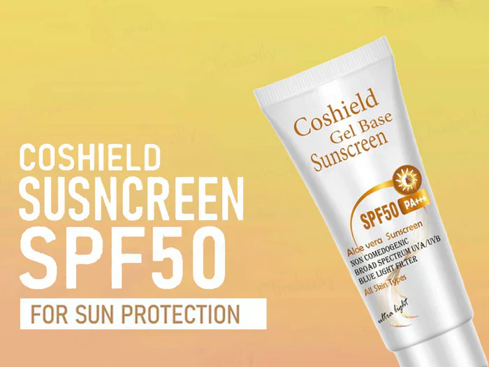 Cosderma Coshield Gel Base Aloe Vera Sunscreen SPF 50 PA+++ 50ml - Image 3