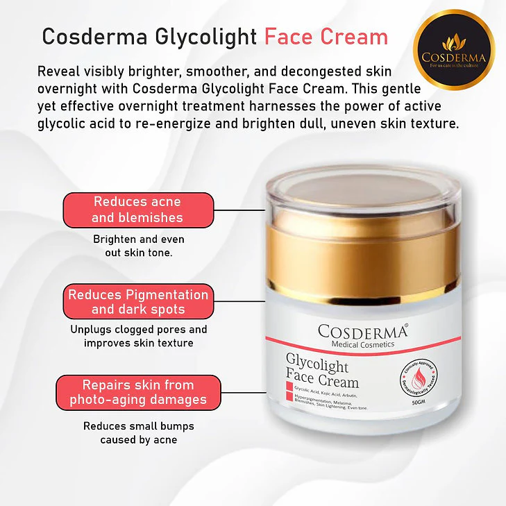 Cosderma Glycolight Face Cream, 50gm - Image 2