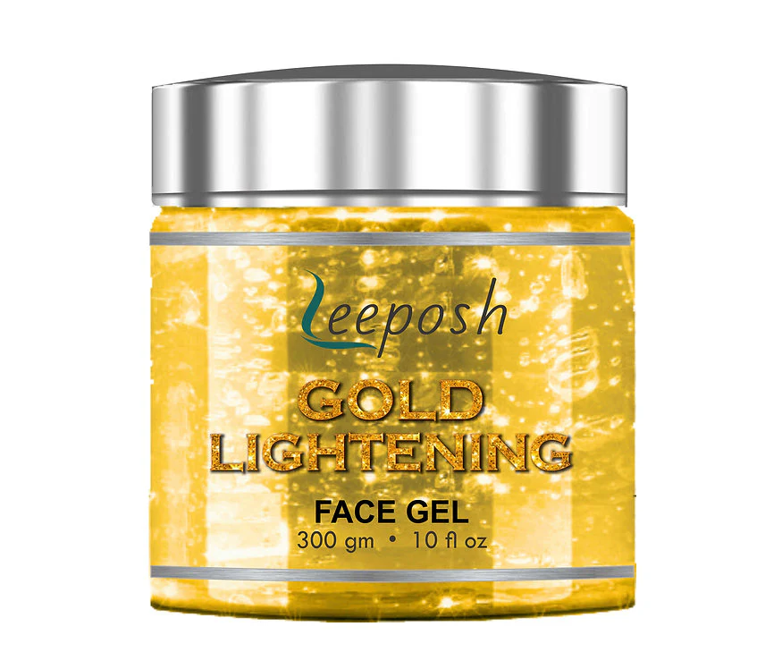Cosderma Leeposh 24 Caret Gold Gel With Niacinamide Aloe vera Remove instant Tan & Lighten skin, 300gm