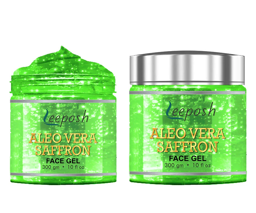 Cosderma Leeposh Aloe Vera Gel Saffron Gel Anti ageing | Intense Hydration for Skin face gel, 300gm - Image 5