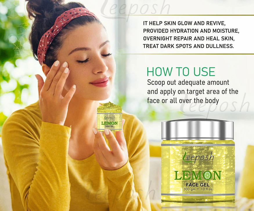 Cosderma Leeposh Lemon Skin Gel skin Glow Face Gel, 300gm - Image 2