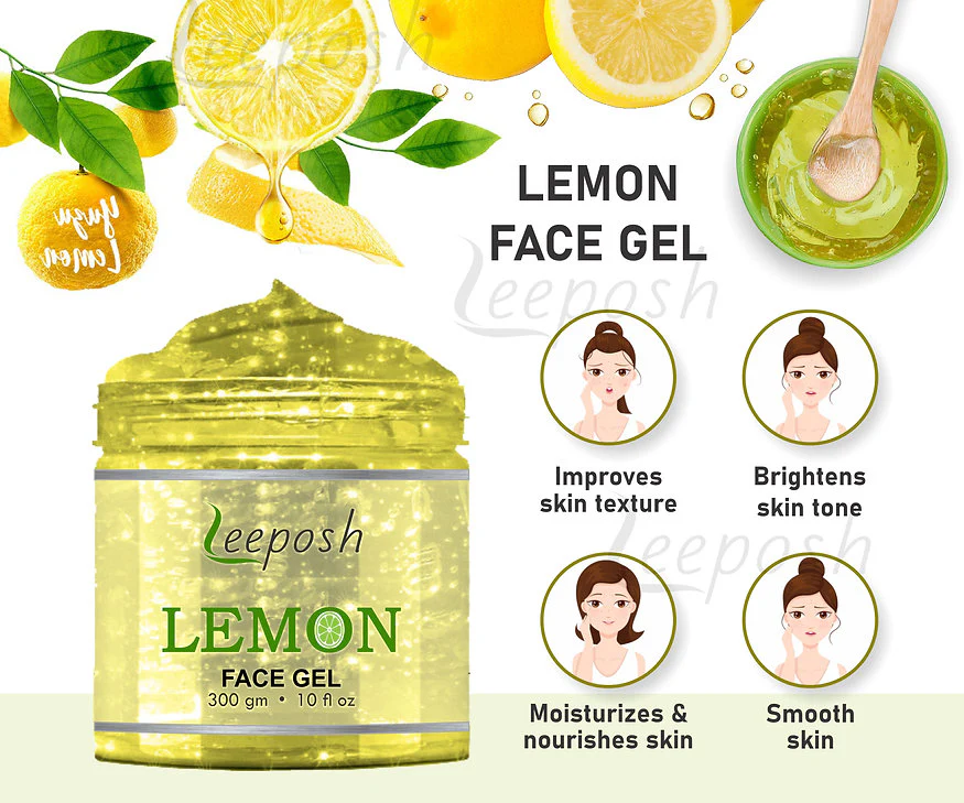 Cosderma Leeposh Lemon Skin Gel skin Glow Face Gel, 300gm - Image 4