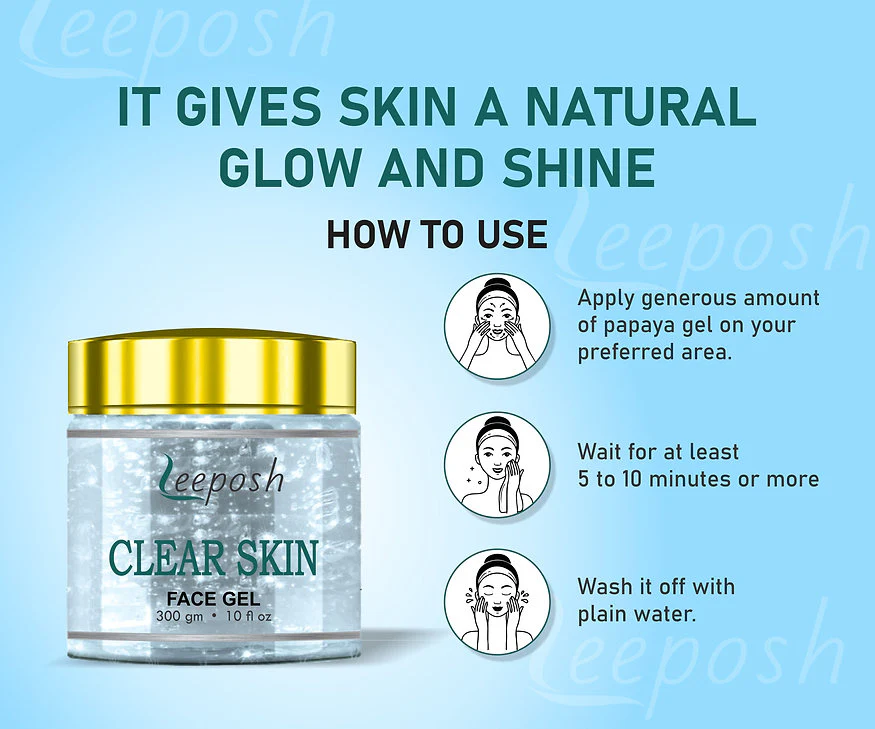 Cosderma Leeposh Tea Tree Acne Face Gel For oily to normal skin 300 gm - Image 2