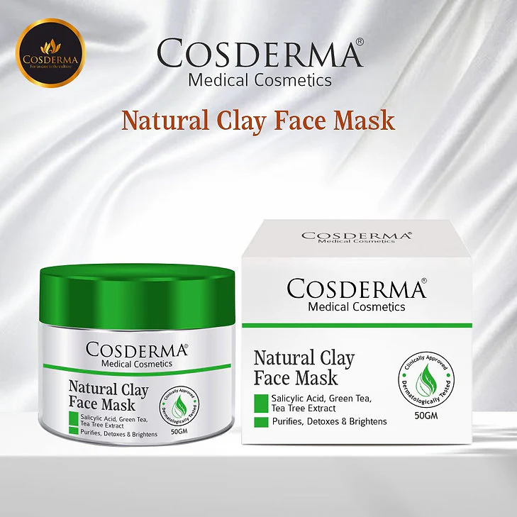Cosderma Natural Clay Face Mask, 50gm - Image 3