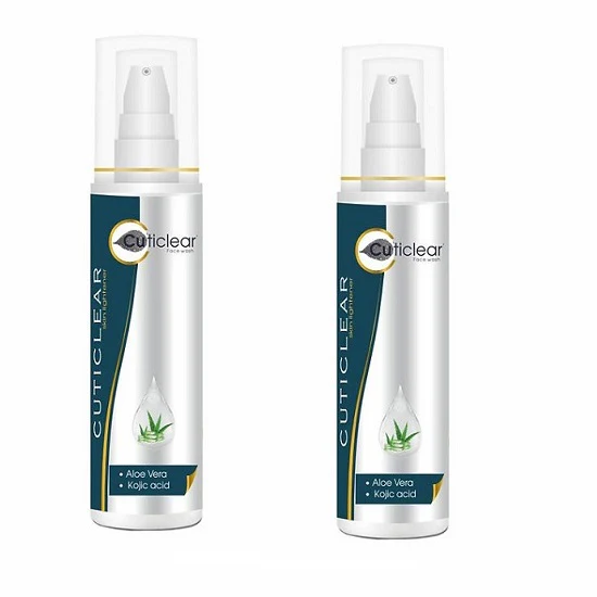 Cuticlear Skin Lightening Face Wash with Kojic Acid and Aloe Vera, 100ml - Image 2