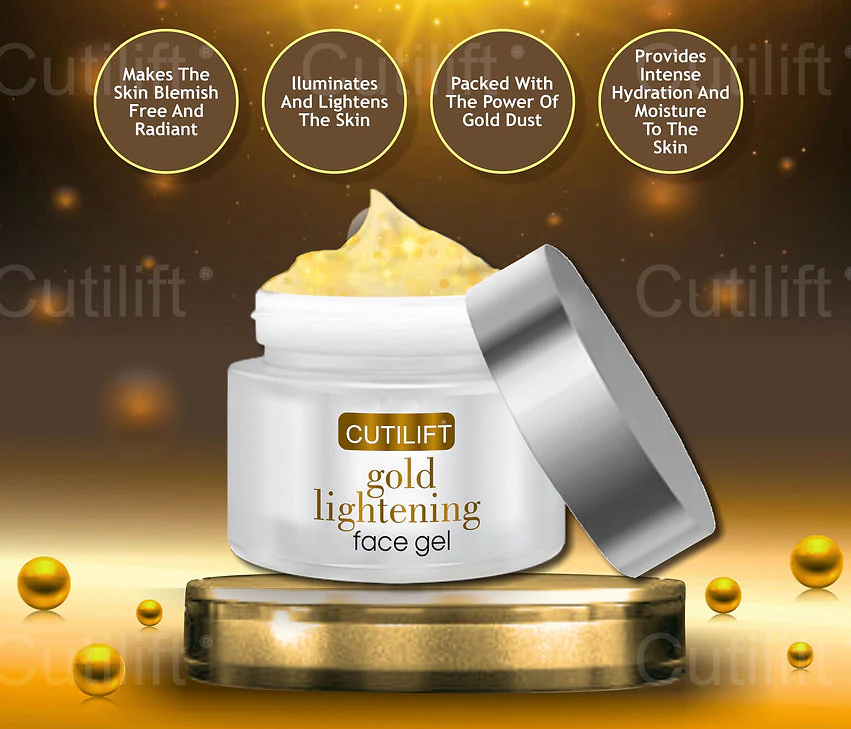 Cutilift Gold Lightening Face Gel, 50gm - Image 3