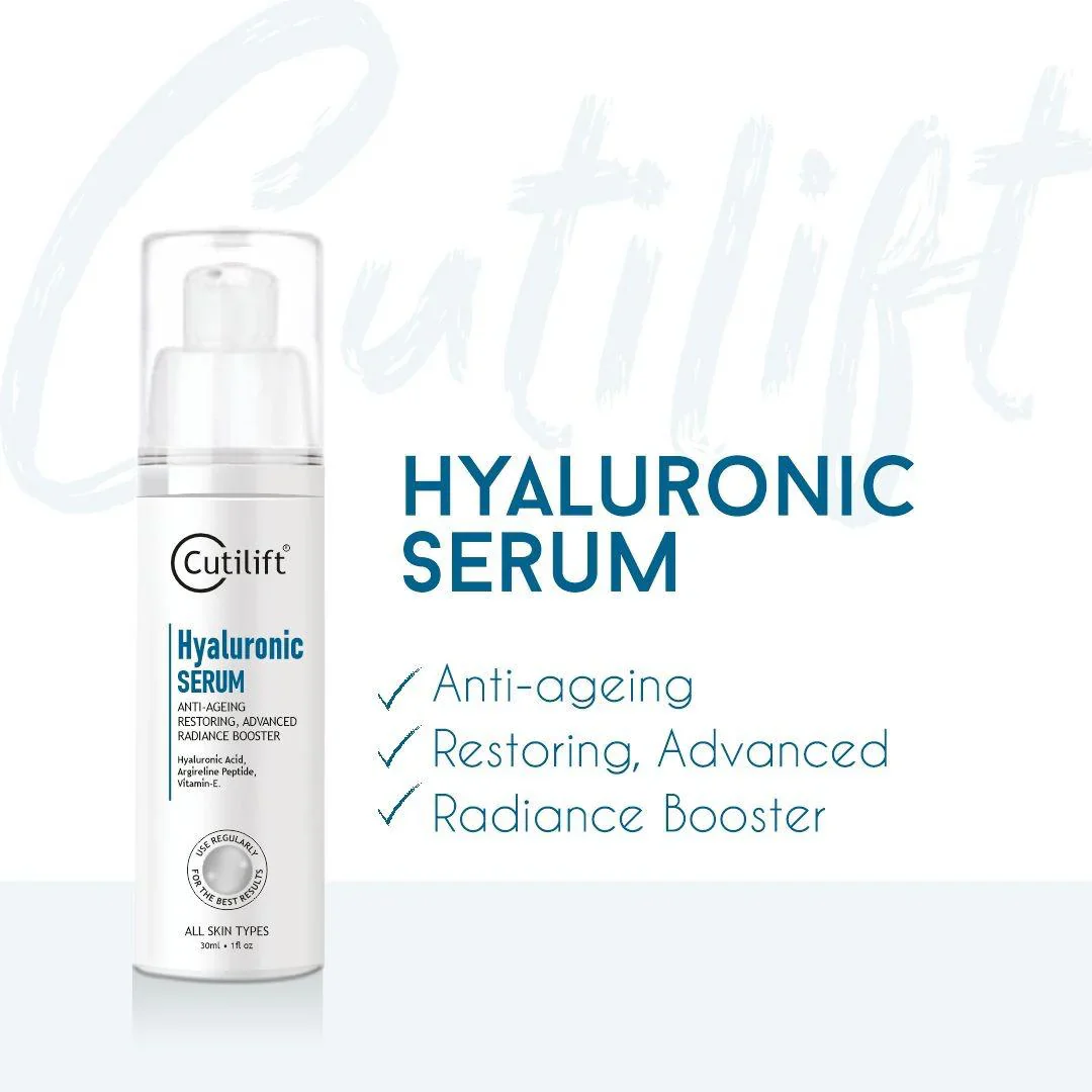 Cutilift Hyaluronic Serum - Anti-Aging, Hydrating & Skin Firming Serum, 30ml - Image 3