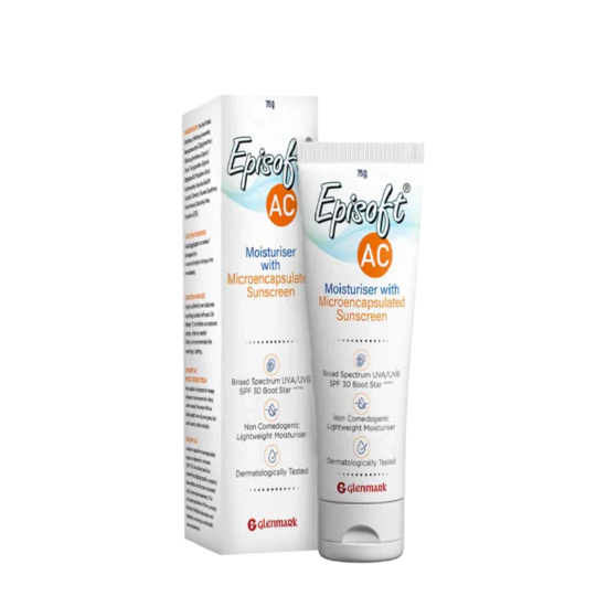 Episoft AC Sunscreen Cream SPF 30, 75gm