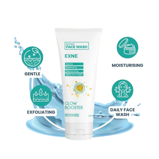 Exne Gentle Exfoliating & Moisturising Daily Face Wash, 60ml - Image 2