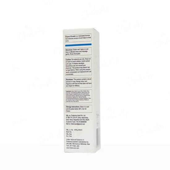 Fixderma B Prox 10 Face Wash 100ml - Image 4