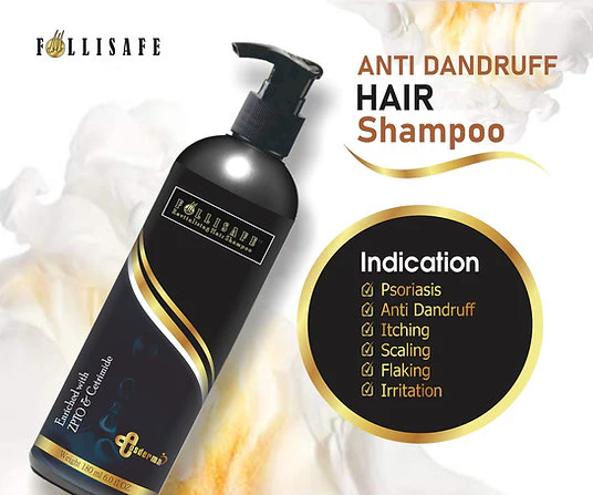 Follisafe hair shampoo Antidandruff Shampoo Zinc PCA, 180ml - Image 6
