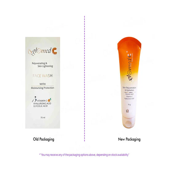 Glomed C Rejuvenating & Skin Lightening Face Wash, 70ml - Image 2