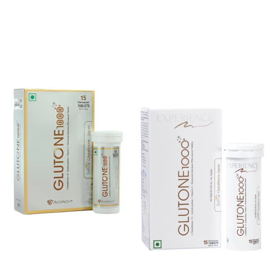 Glutone 1000 L-Glutathione Vitamin c 1000, 15 TAB - Image 2