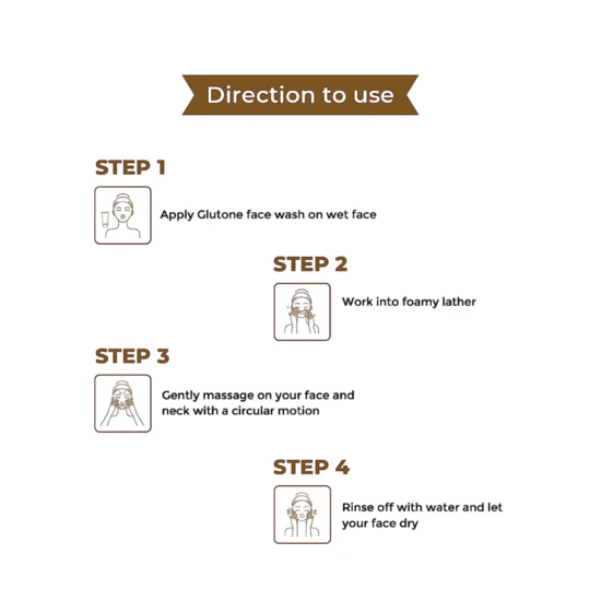 Glutone Face wash, 100ml - Image 4