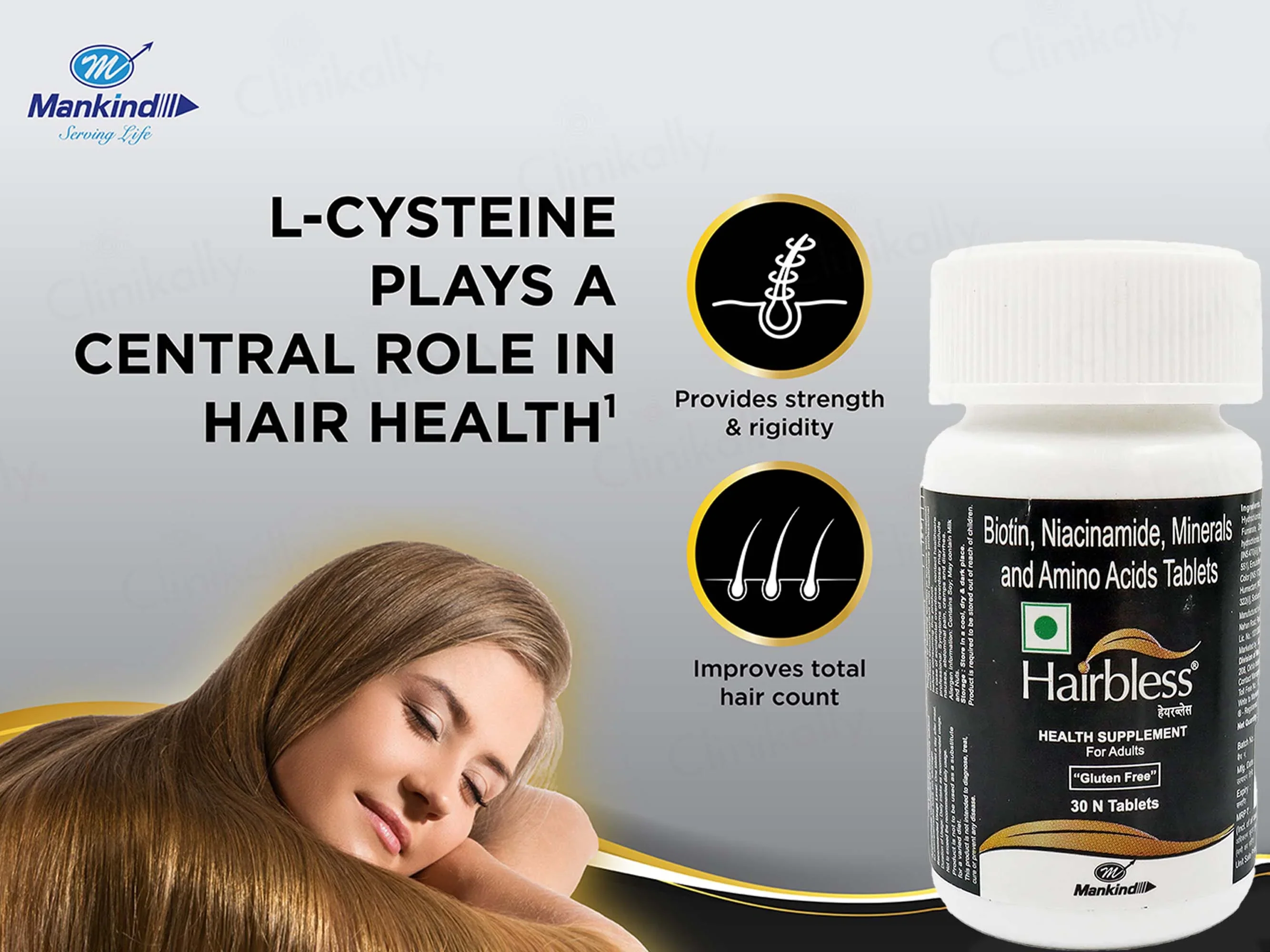 Hairbless Tablets Bottel (30 Tab) - Image 4