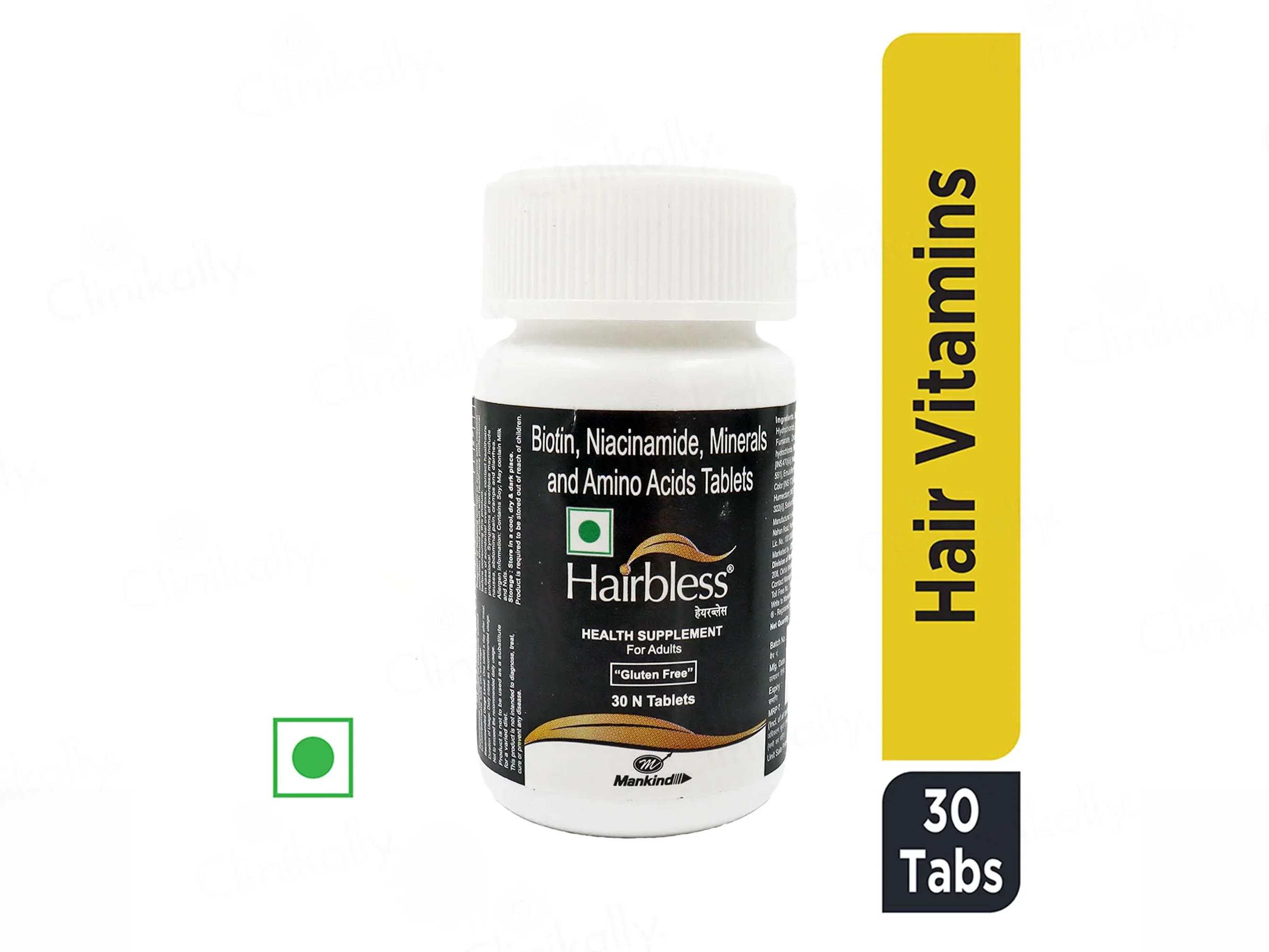 Hairbless Tablets Bottel (30 Tab) - Image 5