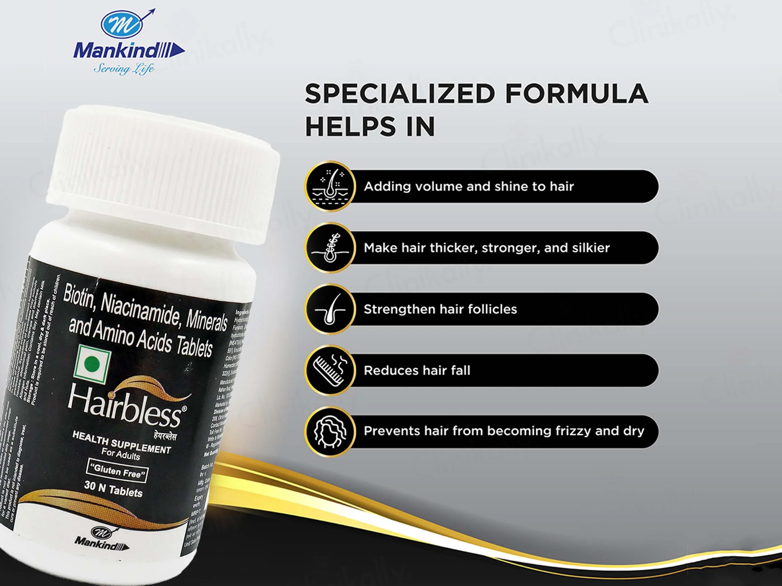 Hairbless Tablets Bottel (30 Tab) - Image 7