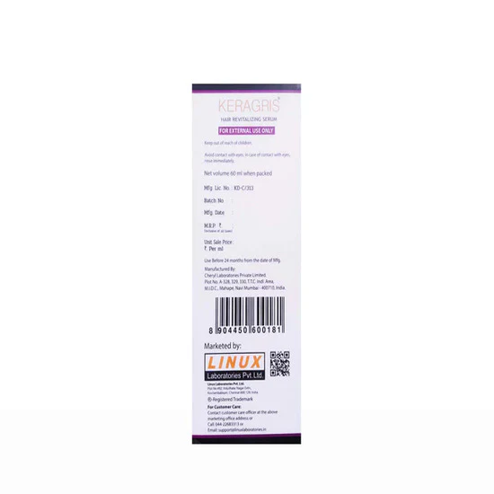 Keragris Hair Revitalizing Serum 60ml - Image 3