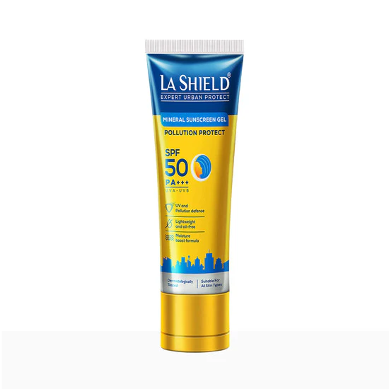 La Shield Pollution Protect Mineral Sunscreen Gel SPF 50 PA+++ - Image 2