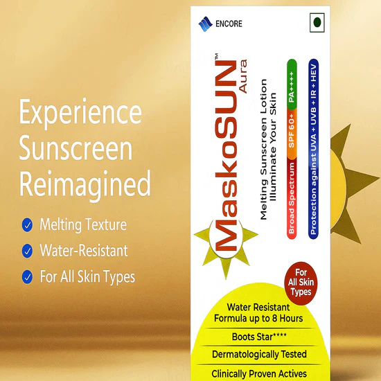 Maskosun Aura Melting Sunscreen Lotion SPF 60+ PA++++, - Image 3