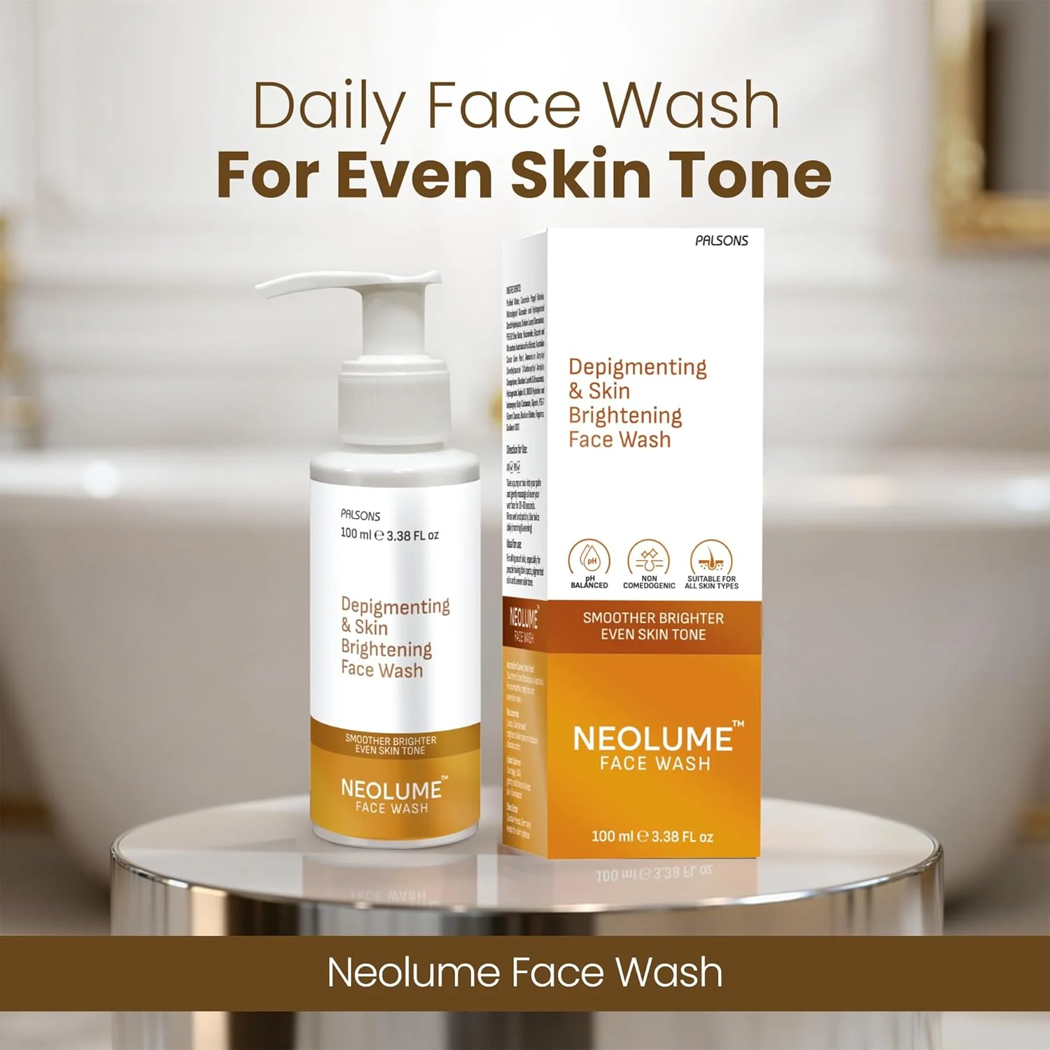 Neolume Brightening Face Wash 100ml - Image 2