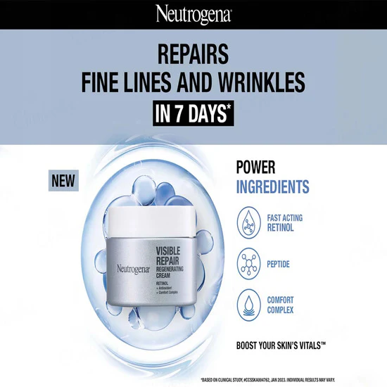 Neutrogena Visible Repair Regenerating Cream 50gm - Image 3