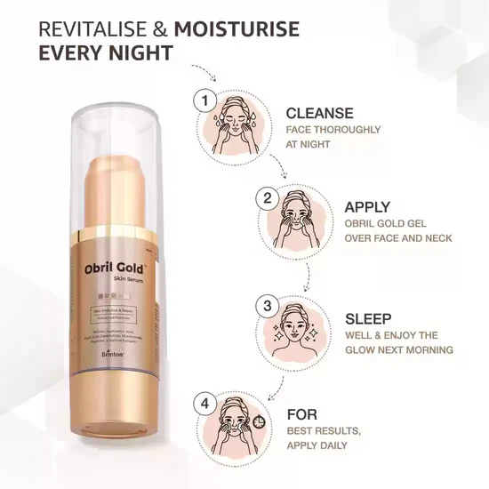 Obril Gold Skin Serum, 30ml - Image 3