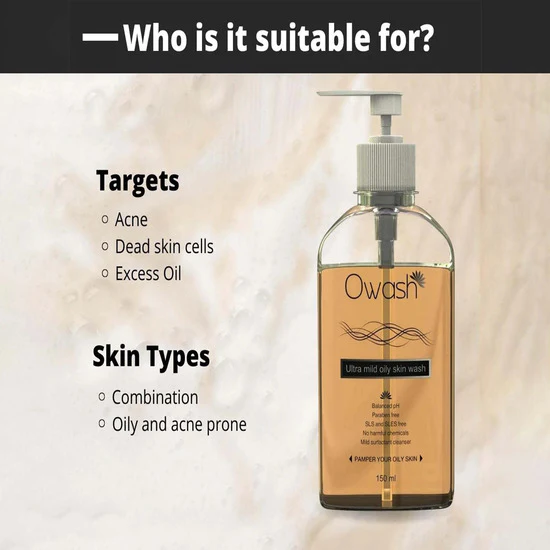 Owash Ultra Mild Oily Skin Wash 150ml - Image 2