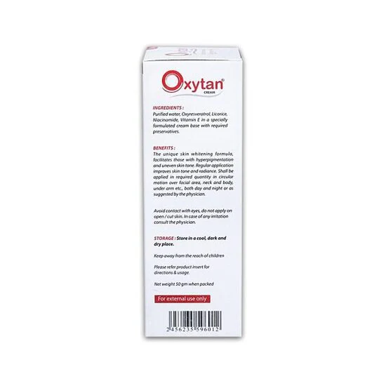 Oxytan Skin Brightening & Lightening Cream, 50gm - Image 2