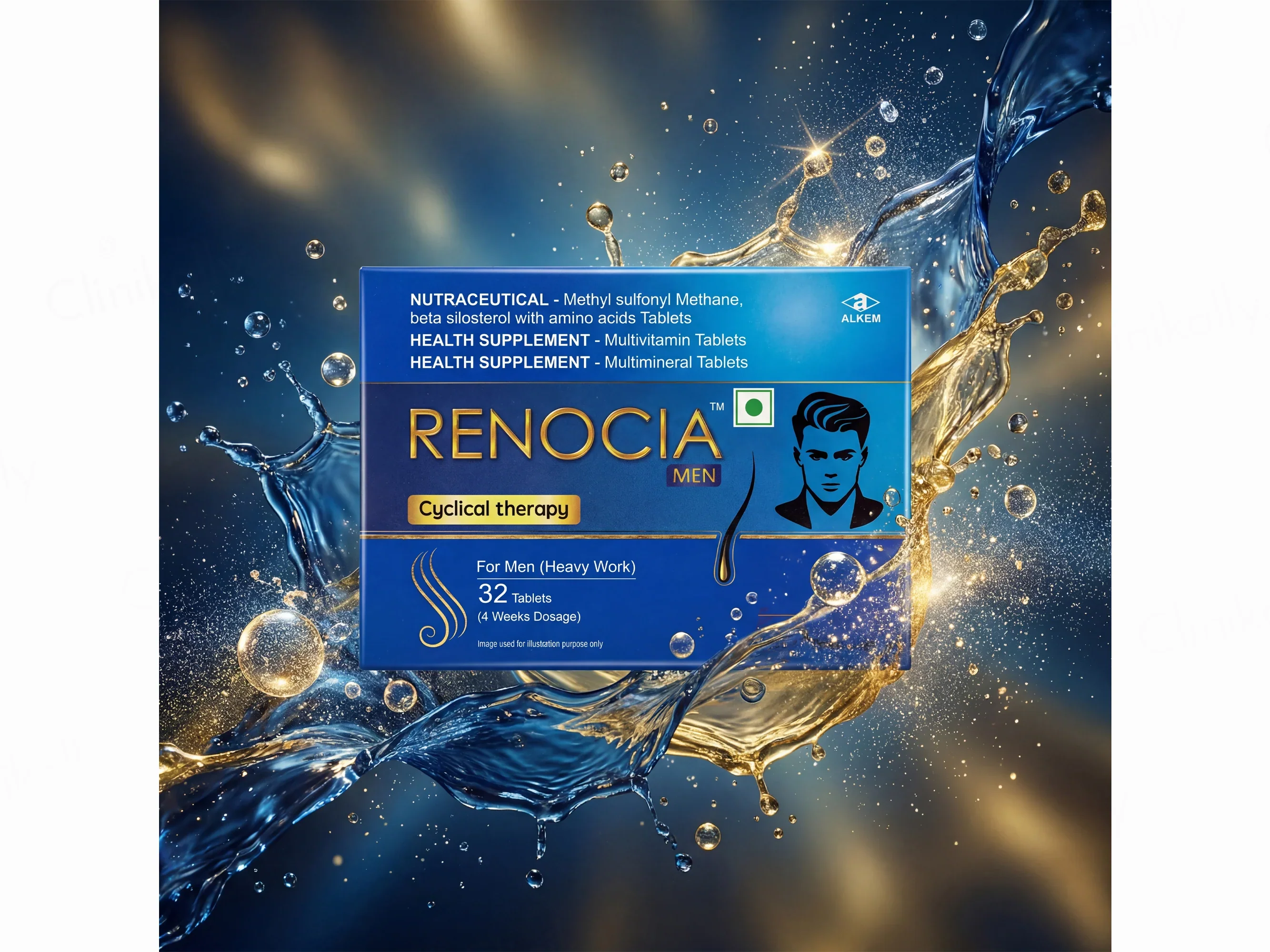 Renocia Men Hair Cyclical Therapy Nutraceutical Tablet For Men 1 Kit - Image 2