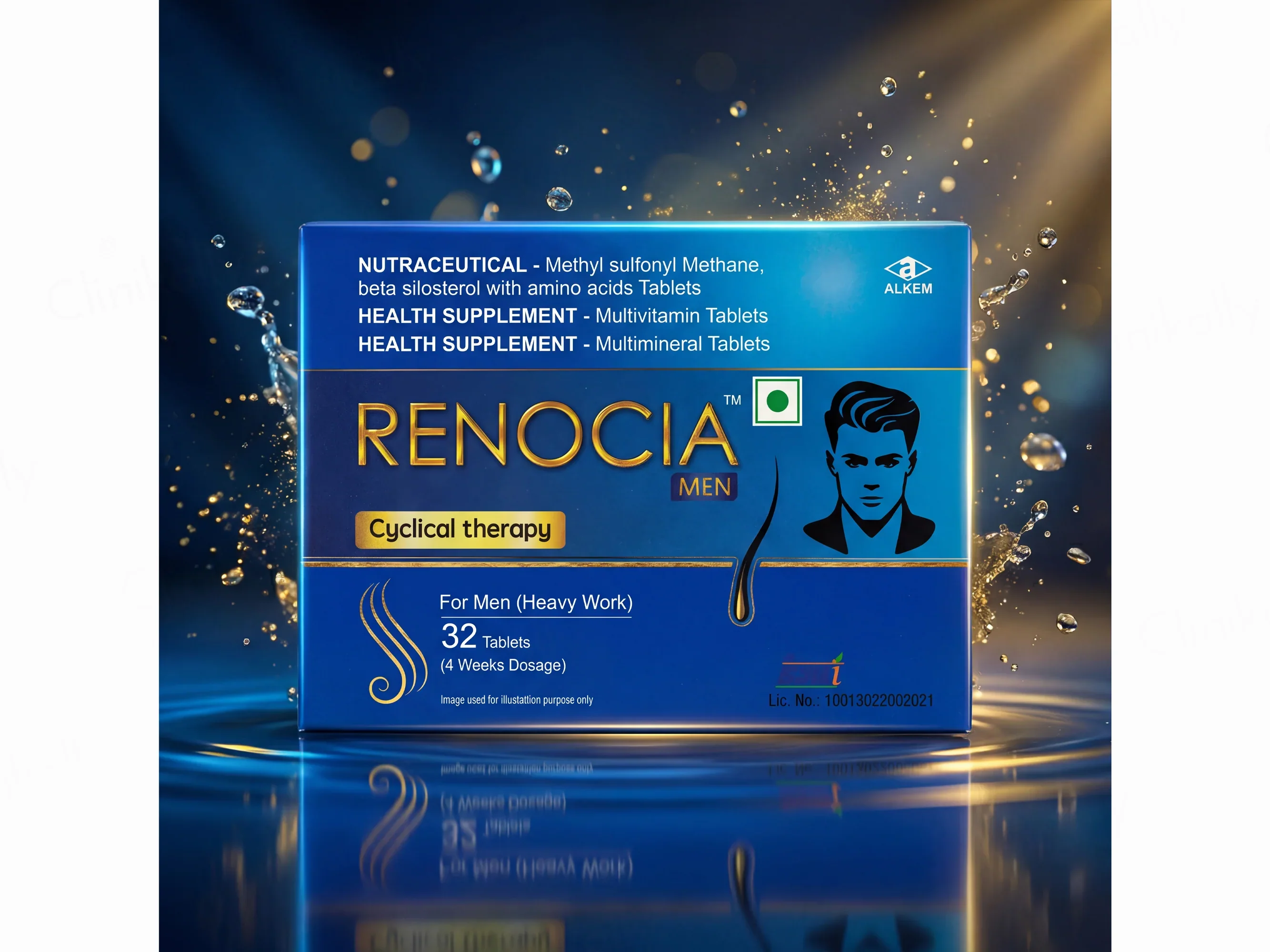 Renocia Men Hair Cyclical Therapy Nutraceutical Tablet For Men 1 Kit - Image 3