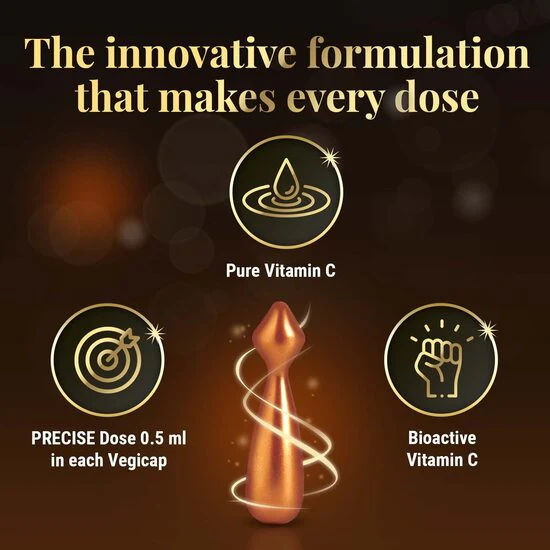 Revibra C10 Pure Vitamin C Cream, 28 Vegicaps of 0.5 ml each - Image 3
