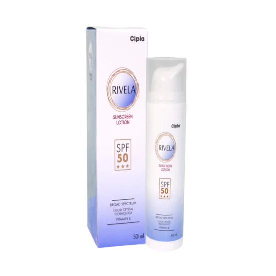 Rivela Sunscreen Lotion SPF 50, 50ml