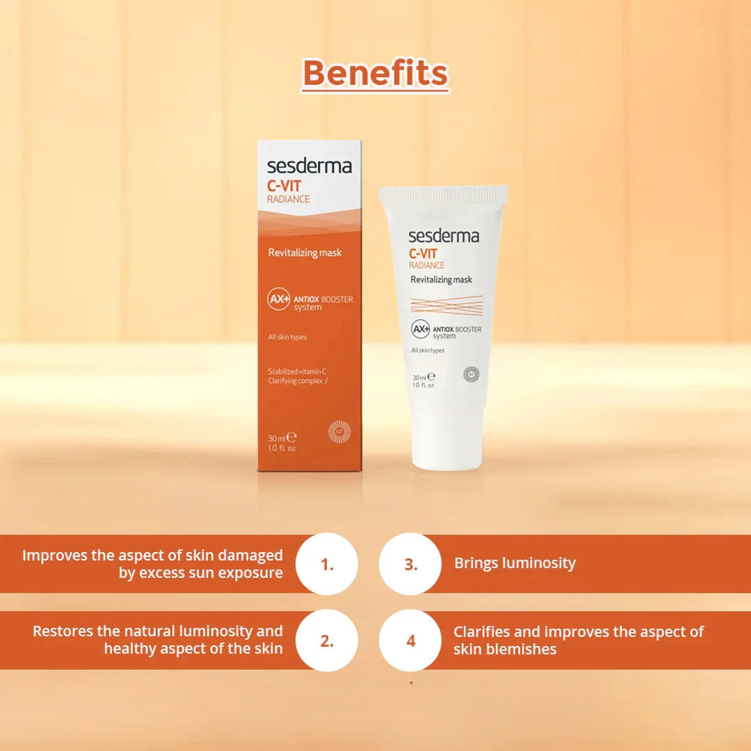 Sesderma C-VIT Radiance Revitalizing Mask 30ml - Image 2