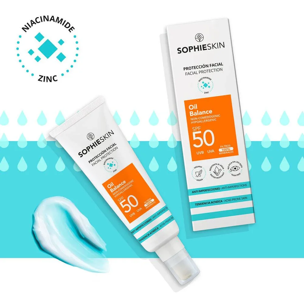 Sesderma Sophieskin Oil Balance Facial Sunscreen 50 SPF (50ml) - Image 2