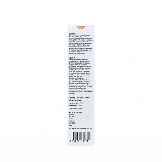 SolFactor Silicone Ultra Matte Sunscreen Gel SPF 50 PA+++ 50ml - Image 3