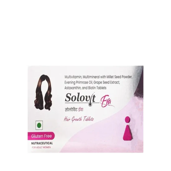 Solovit Eva Hair Growth Nutraceutical Tablet For Adult Women 3 x 10 Tab