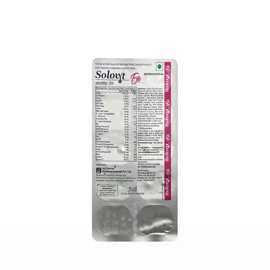 Solovit Eva Hair Growth Nutraceutical Tablet For Adult Women 3 x 10 Tab - Image 3